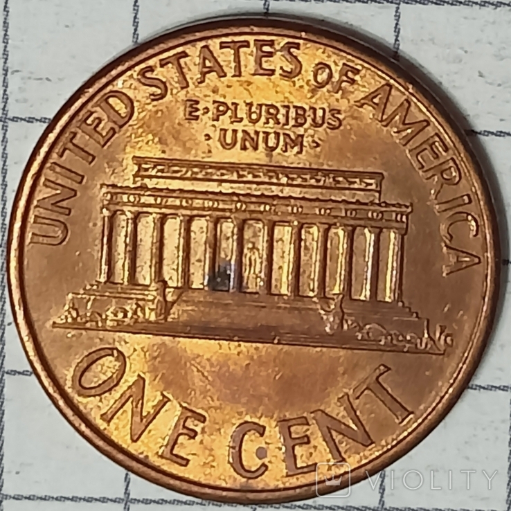 США 1 цент 1997, фото №3