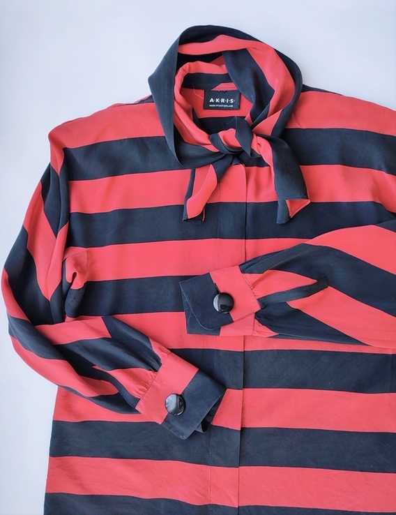 Шовкова блуза сорочка, зі 100% шовку люксового швейцарського бренда Akris, numer zdjęcia 3