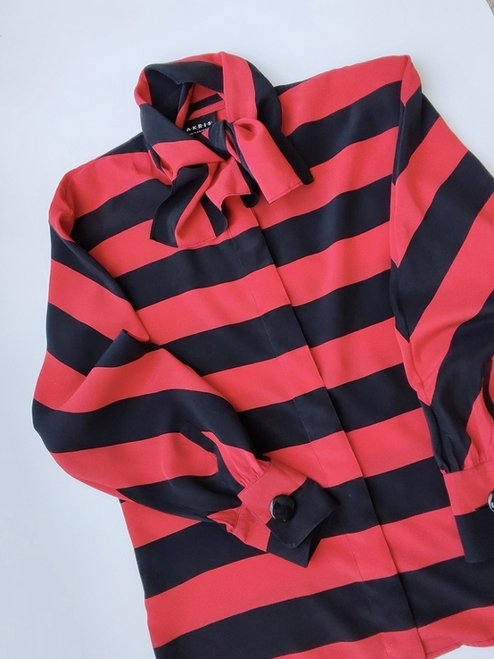 Шовкова блуза сорочка, зі 100% шовку люксового швейцарського бренда Akris, numer zdjęcia 5
