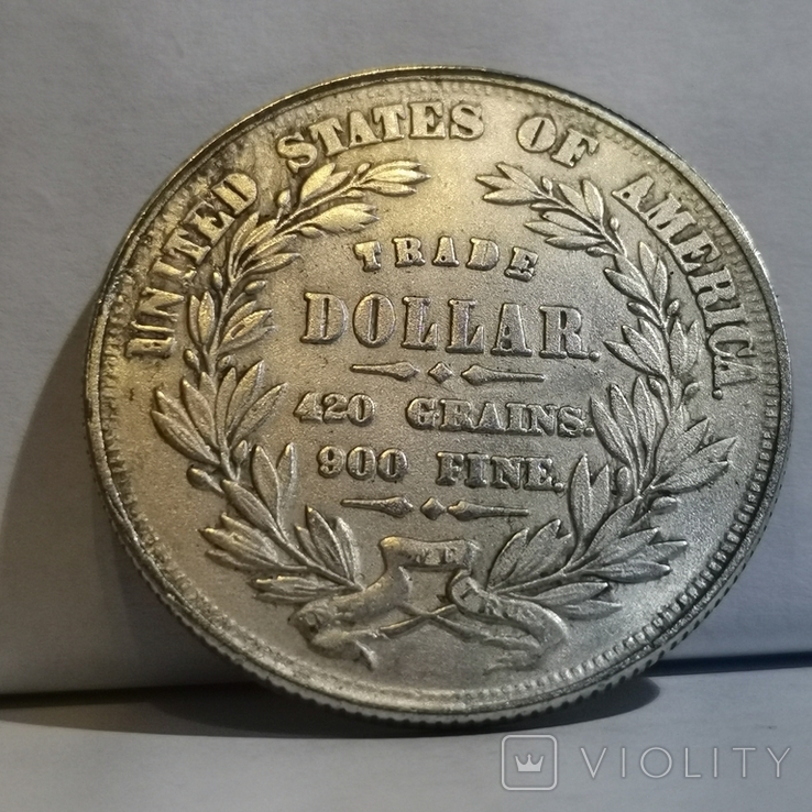 Копія монети торговий долар 1872, фото №2