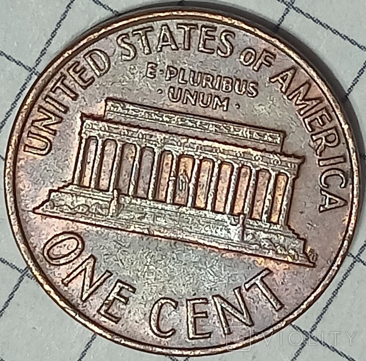 США 1 цент 1968, фото №3