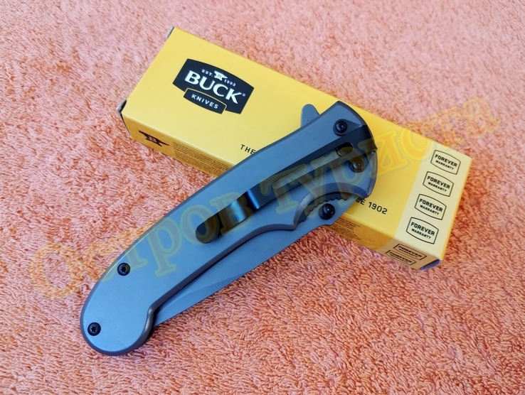 Нож складной Buck DA с клипсой полуавтомат реплика, фото №9