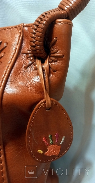  mebo Жіноча сумочка Плетіння Шкіряний принт Натуральна шкіра ручної роботи Англія, фото №5