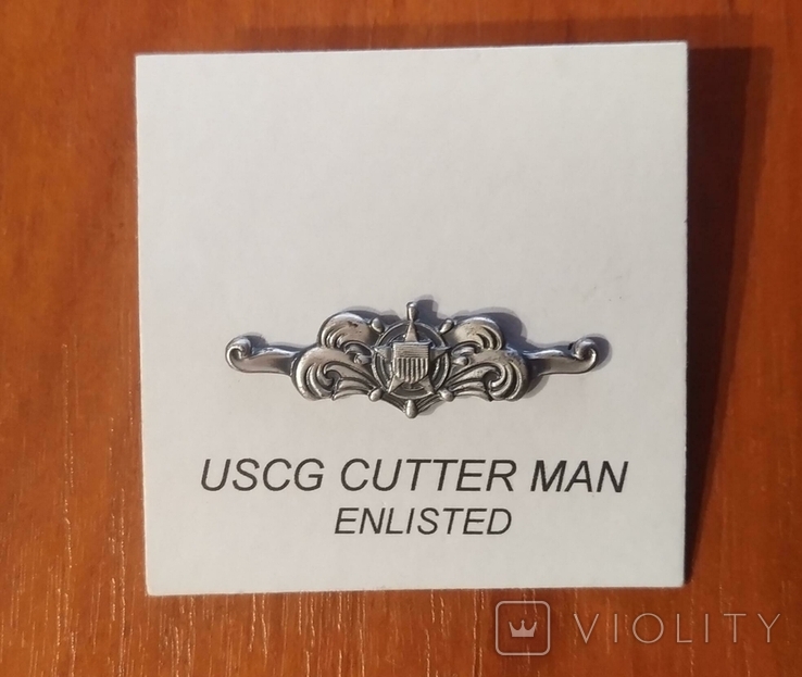 Значок - USCG - Cutterman - Enlisted (Mini-Size), фото №2