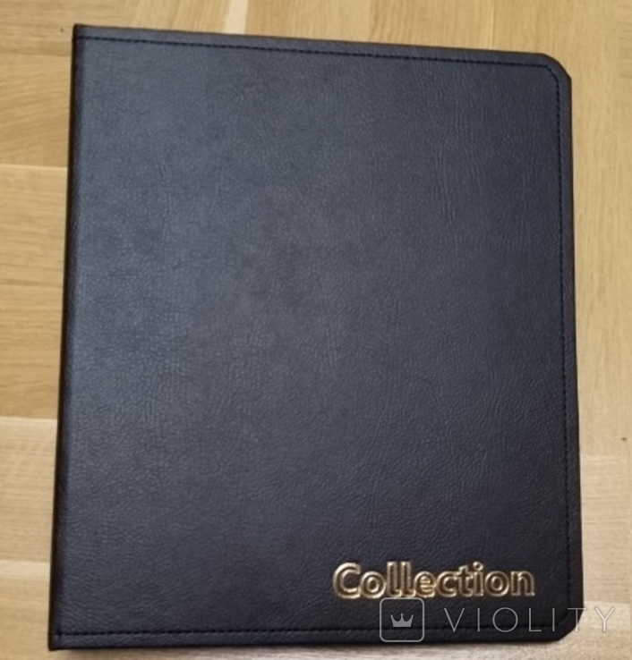 Альбом для банкнот бон купюр Collection 10 листів Schulz Шульц Оптима чорний золото, фото №2