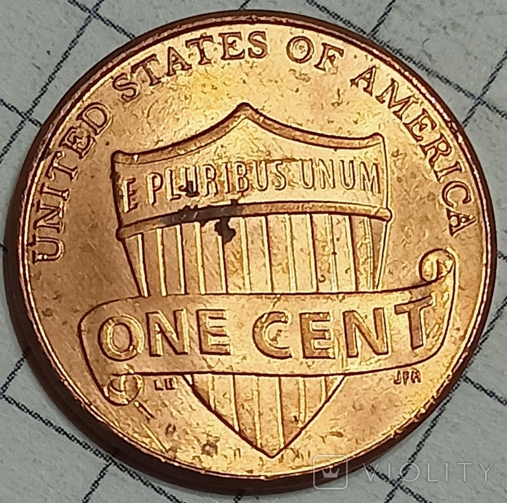 США 1 цент 2013, фото №3