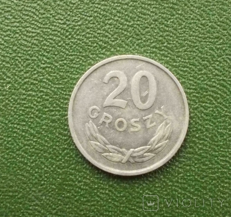 20 грош 1966,Польща, фото №2