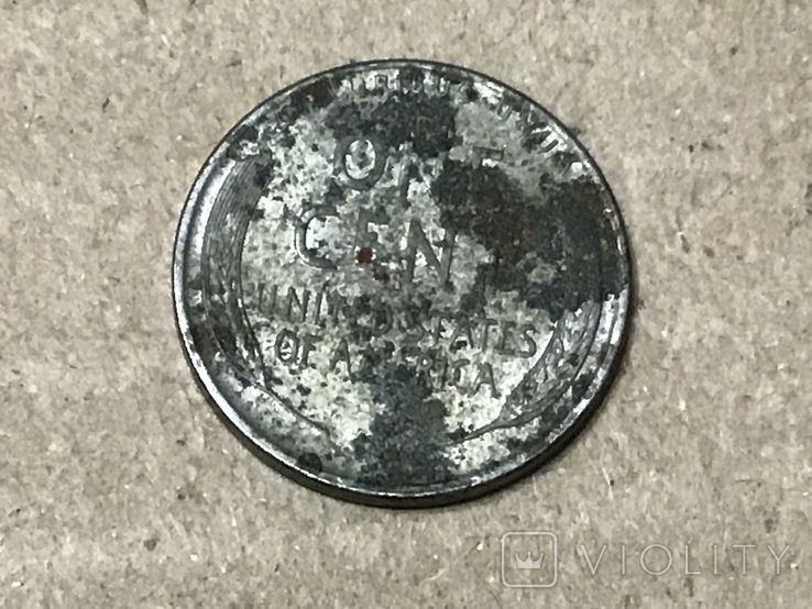 1 цент США . Один цент сша 1943 D., фото №3