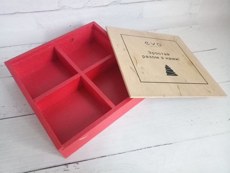 Дерев'яна коробка для зберігання дрібних предметів, фанера,, photo number 2