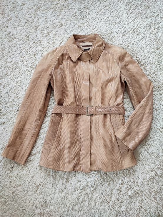 Пиджак жакет куртка из настоящей кожи питона бренд Bally made in Italy, фото №3