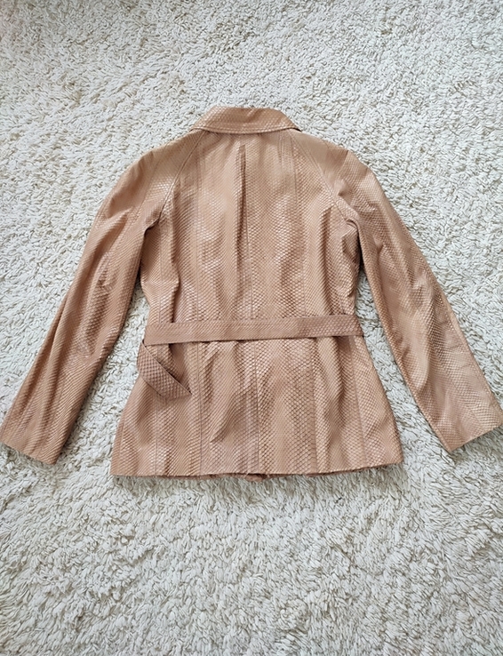 Пиджак жакет куртка из настоящей кожи питона бренд Bally made in Italy, фото №7