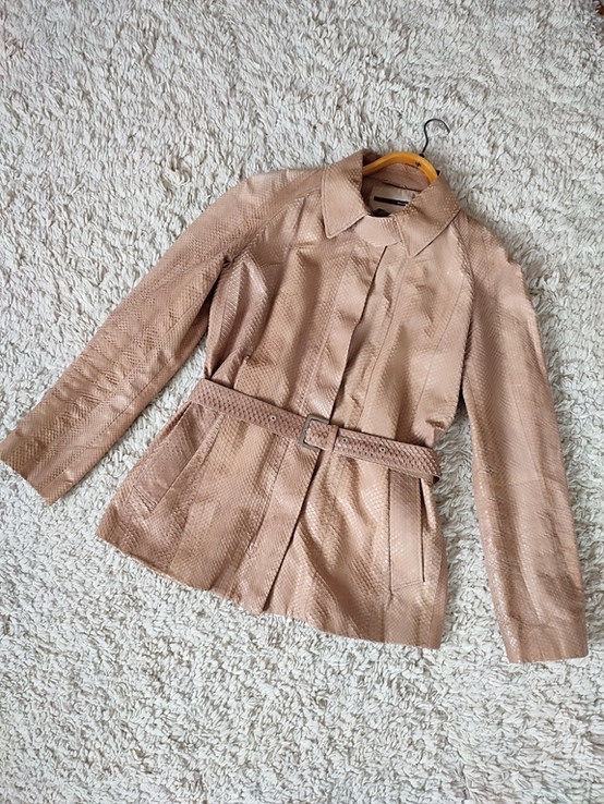 Пиджак жакет куртка из настоящей кожи питона бренд Bally made in Italy, фото №10