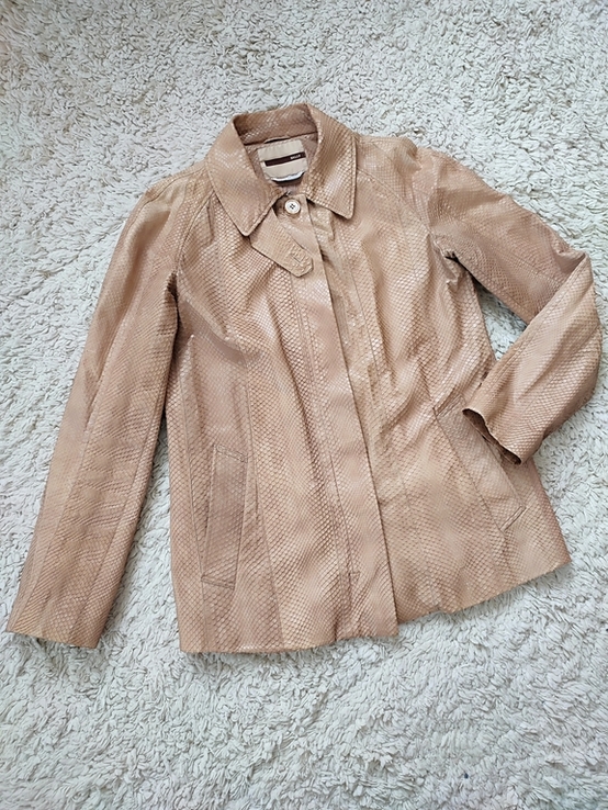 Пиджак жакет куртка из настоящей кожи питона бренд Bally made in Italy, фото №11
