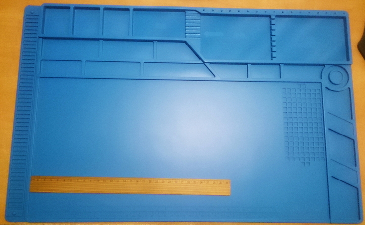 МАКСІ Килимок для пайки 550 x 350 мм силіконовий коврик термостійкий до 500*С, фото №8