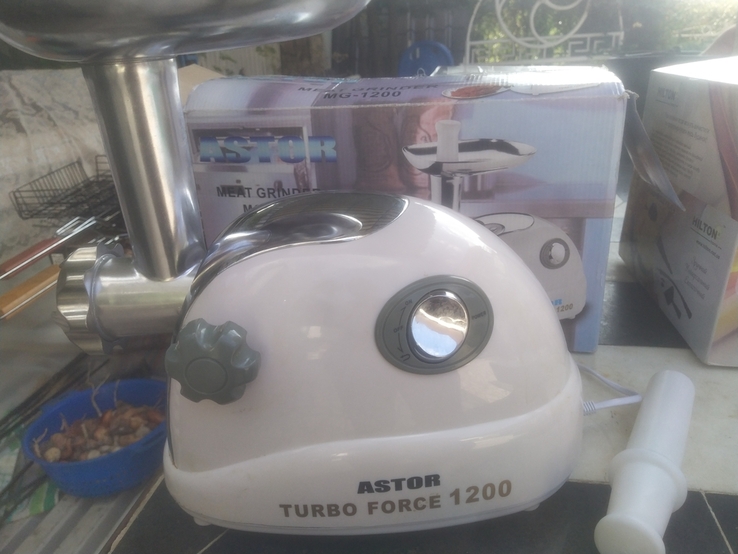 Мясорубка электрическая Astor Turbo 1200, photo number 3