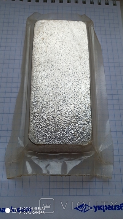 Слиток серебра 1 кг, ARGOR, фото №4