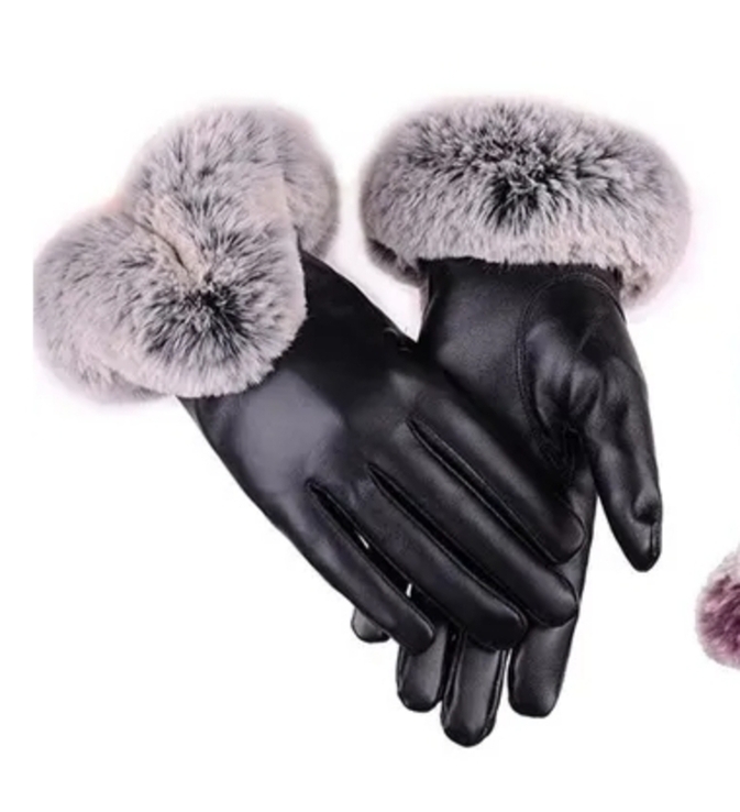 1шт - Женские утепленные перчатки р S-M-L для сенсорного экрана, numer zdjęcia 3