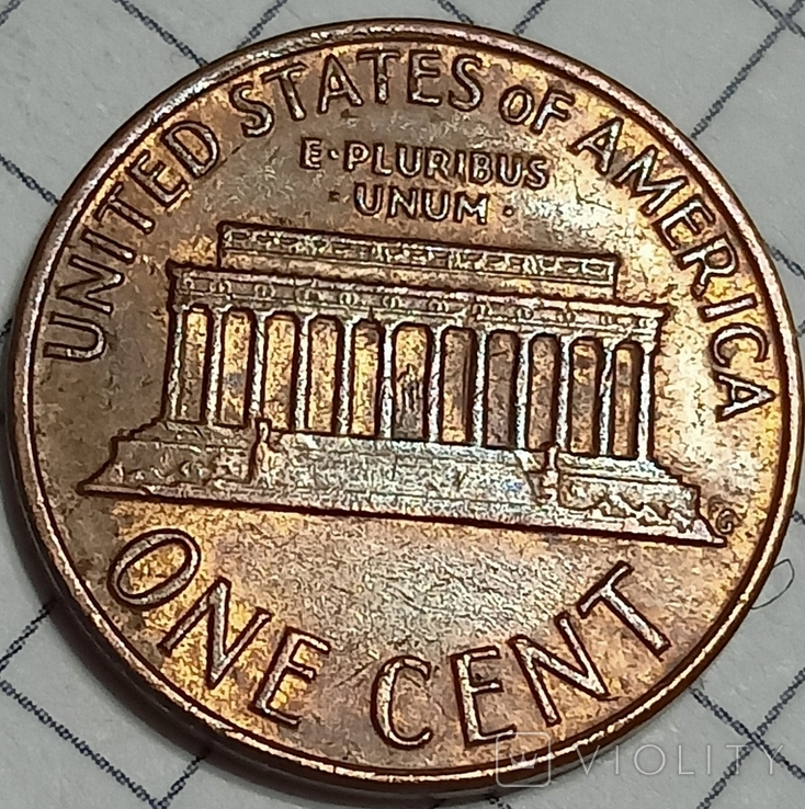 США 1 цент 1976, фото №3