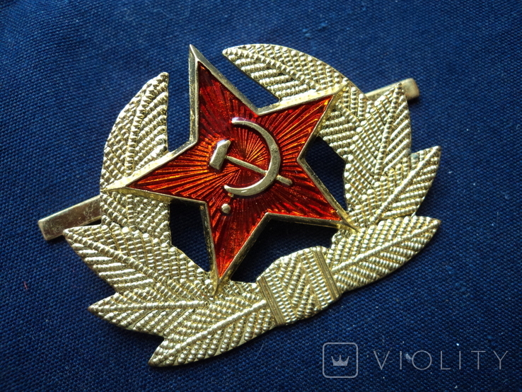 Кокарда ВС СССР (тяжелый металл, новодел), фото №2