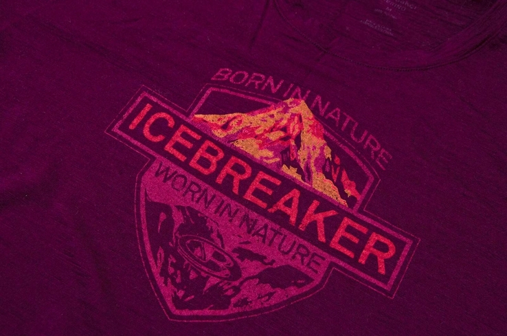 Футболка Icebreaker Tech Lite SS Alpine Crest Crewe Clearance. Розмір M, numer zdjęcia 3