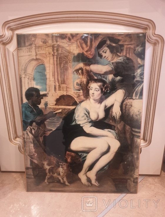 Репродукція картины Вирсавия у фонтана, фото №2