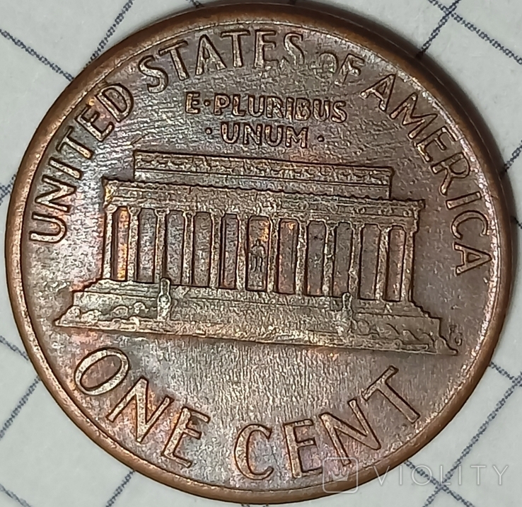 США 1 цент 1987, фото №3