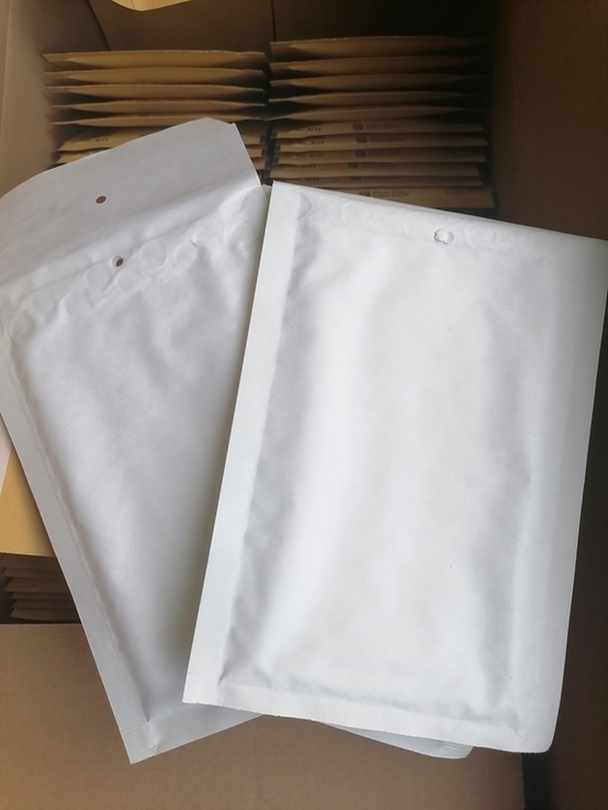 Бандерольный конверт А11 100х160, 50 шт, Польша, белые, фото №5