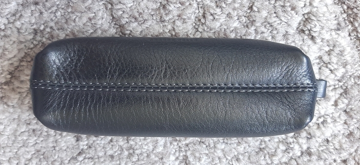 Ключниця Grande Pelle 130х30 мм глянцева шкіра чорний, фото №6