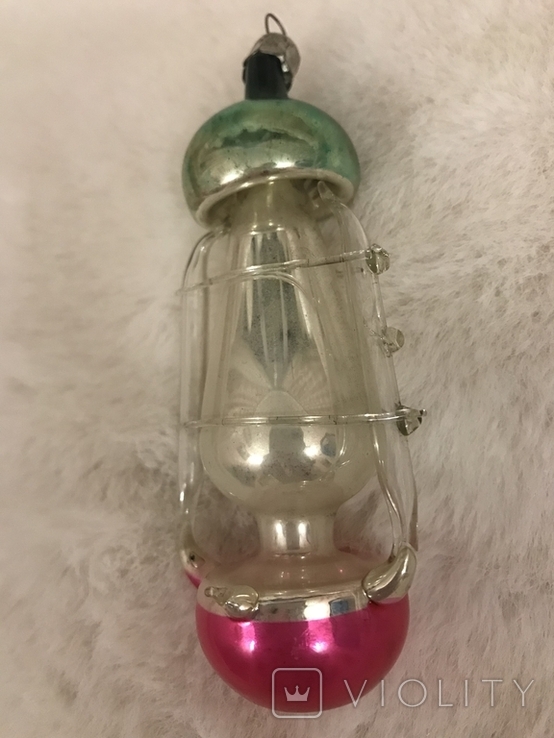 Елочная игрушка - Керосиновый фонарь Летучая мышь – на сайте для .