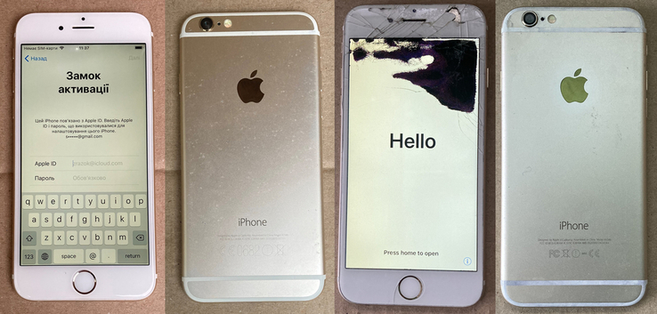 Apple iPhone 6 16Gb Gold Neverlock + Apple iPhone 6 16Gb Gold Neverlock, photo number 2