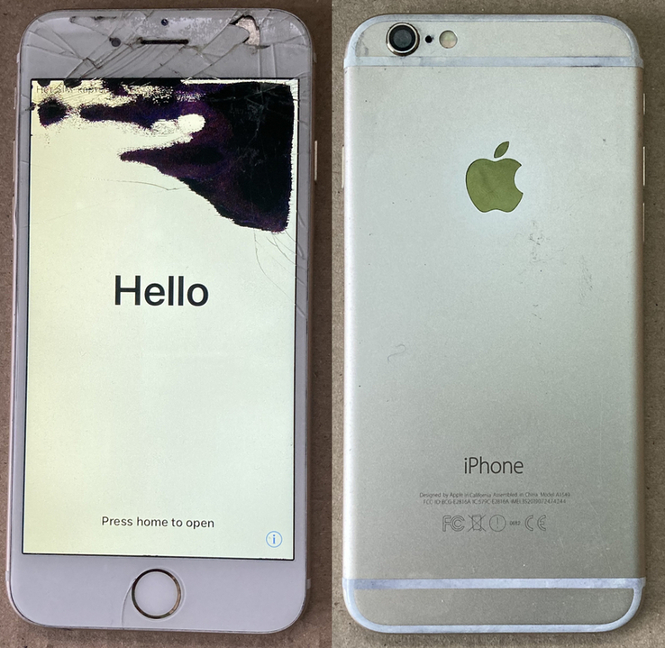 Apple iPhone 6 16Gb Gold Neverlock + Apple iPhone 6 16Gb Gold Neverlock, фото №6