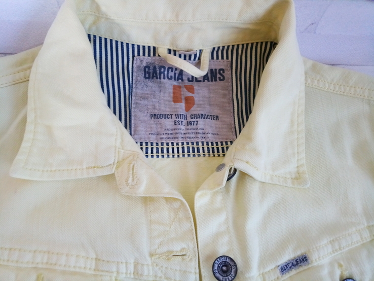 Жіноча джинсова літня куртка, колір лимона., фото №6