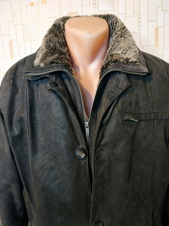 Куртка шкіряна утеплена чоловіча KINGFIELD р-р 52, фото №5