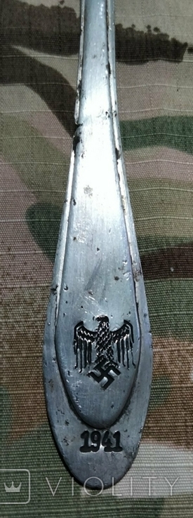 Ложка Вермахта, великий орел, антураж. Копія (4), фото №3
