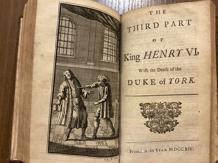 Лондон 1714 Твори Вільям Шекспір Збірка Конволют Стародрук Гравюри, фото №9