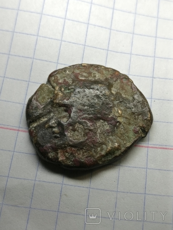 Античная монета, Тира, протома лошади, фото №6