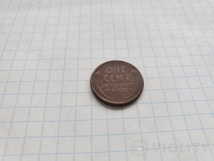 1 cent цент 1945 D США USA, фото №6