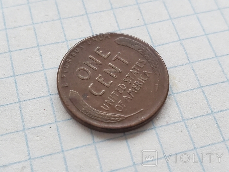 1 cent цент 1945 D США USA, фото №7
