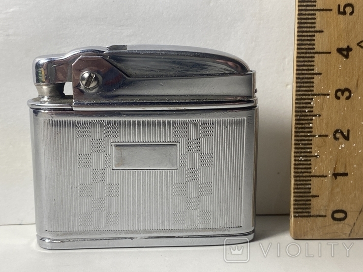 3. Бензиновая зажигалка Mosda Streamline Lighter Case с встроенным портсигаром. Англия, фото №8