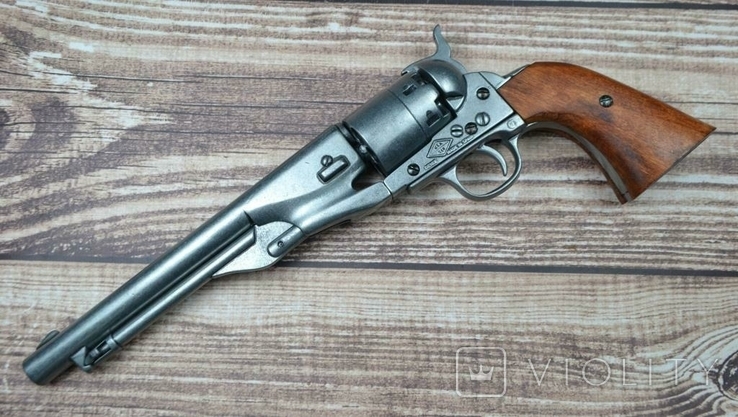 Макет револьвера Colt 1860г.denix,копия, фото №4