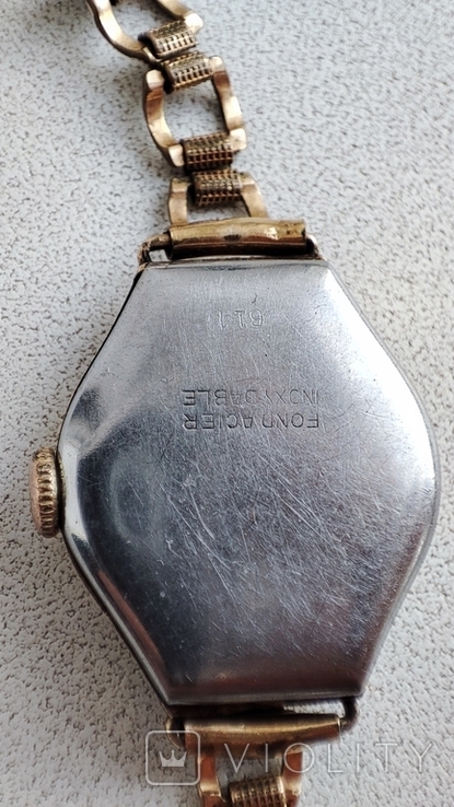 Старые швейцарские часы Helima shock resist, фото №4