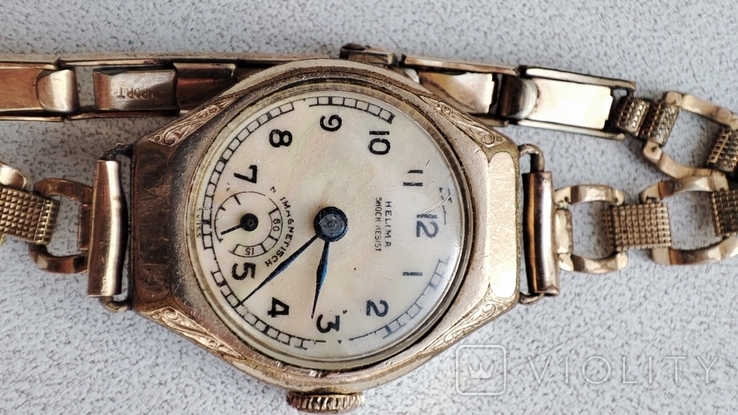 Старые швейцарские часы Helima shock resist, фото №9