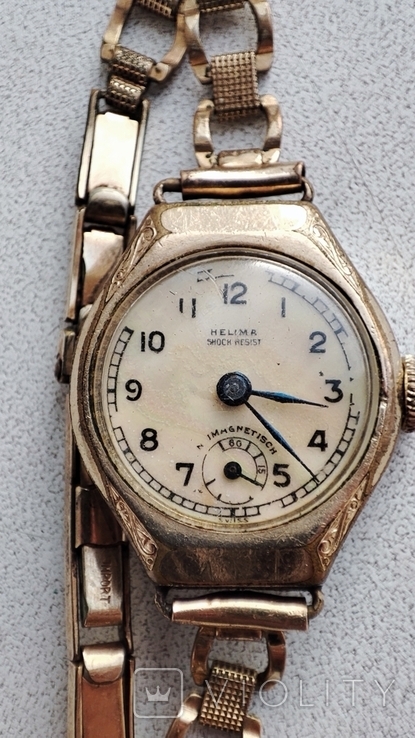 Старые швейцарские часы Helima shock resist, фото №2
