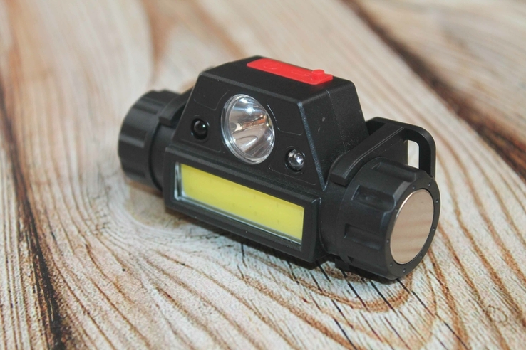 Налобний акумуляторний ліхтарик з датчиком руху (1230), numer zdjęcia 4