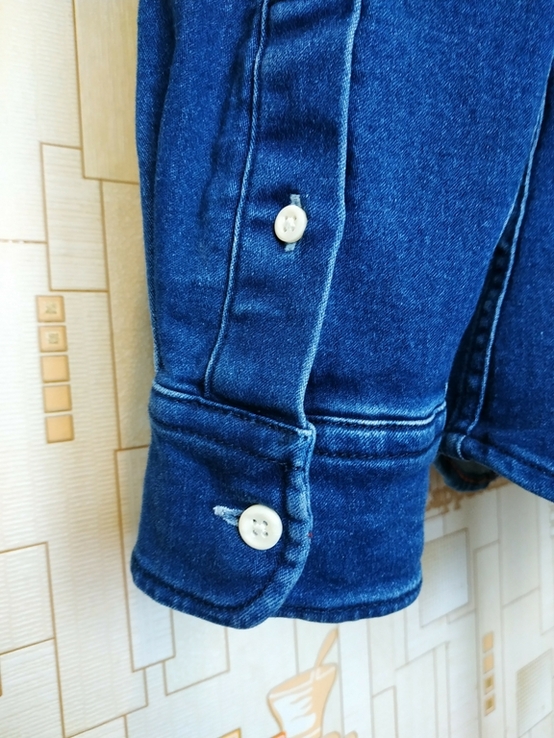 Сорочка джинсова стрейчева JACK &amp; JONES унісекс p-p XS, фото №8