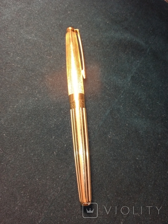 Ручка з золотим пером, поз.корпус, знак якості, фото №7