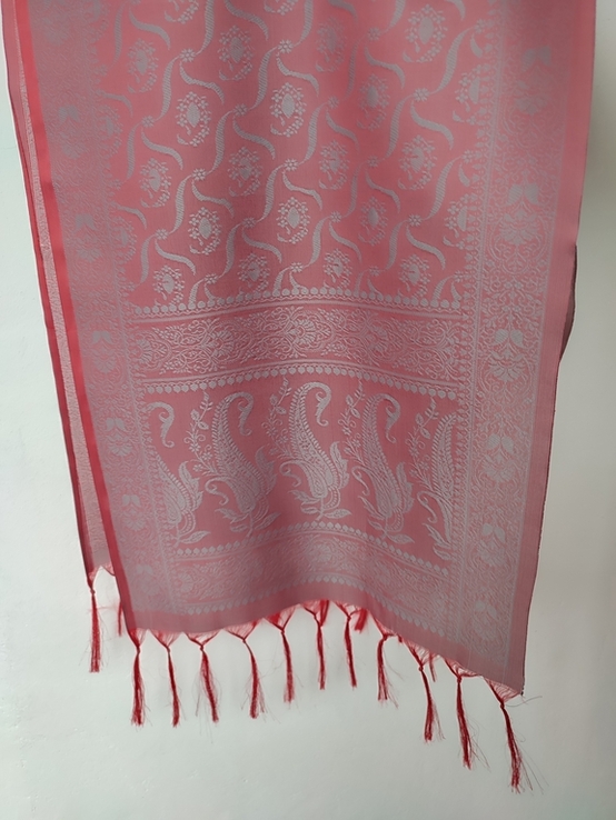 Бангалорський шовковий шарф, узор пейслі, фото №11