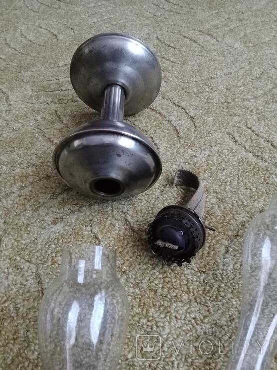Керосиновая лампа ,старая,арт. СПАРТАК + запасное стекло и 0,5 л. Керосина.., фото №6