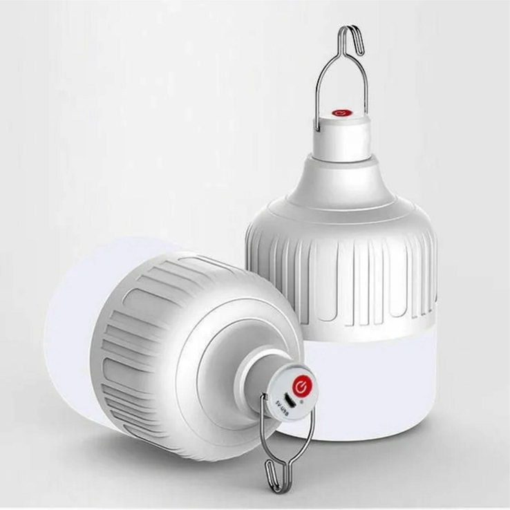 Акумуляторна LED лампа 60W з USB зарядкою (палаточна лампа, наметова лампа) (1157), numer zdjęcia 2