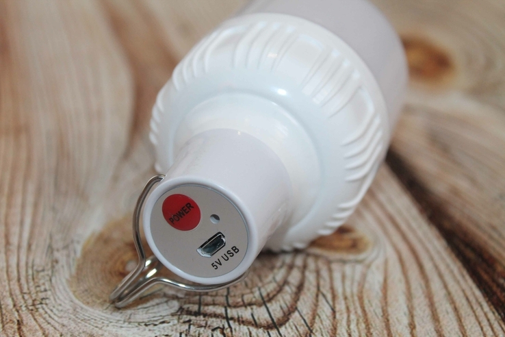 Акумуляторна LED лампа 60W з USB зарядкою (палаточна лампа, наметова лампа) (1157), numer zdjęcia 5